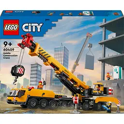 Конструктор LEGO City Жовтий пересувний будівельний кран 1116 деталей (60409)