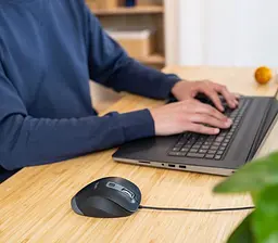 Комп'ютерна миша Trust Fyda ComFortable ECO USB-A чорно-сірий teh0014012 - мініатюра 5