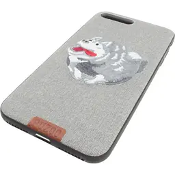 Чохол-накладка PUZOO TPU+TPU with stitchwork craft Ballon Dog iPhone 7 Plus/8 Plus Gray - мініатюра 5