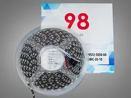 Адресна LED стрічка 12В, 60 діодів на метр, 10мм, RGBIC - мініатюра 3