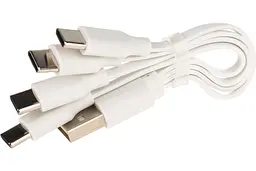 Кабель розгалужувач Smartoools USB - Type-C для одночасного заряджання 4-х пристроїв White (19496) - мініатюра 3