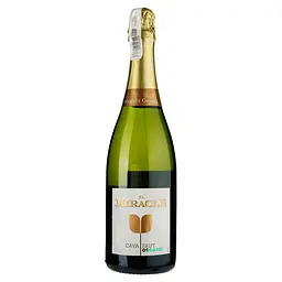 Ігристе вино Vicente Gandia Cava Brut El Miracle Organic, біле, сухе,11,5%, 0,75 л (37296)