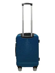 Валіза маленька S ABS-пластик Worldline Airtex 652 60×39×25см 58л Синій - мініатюра 3