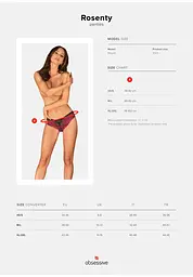 Трусики Obsessive Rosenty XL/2XL мульті - мініатюра 7
