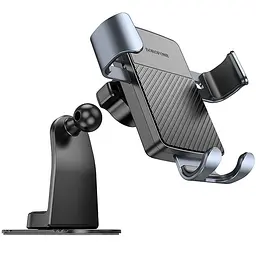 Автотримач Borofone BH119 Refined (center console) Black/Metal gray - мініатюра 5