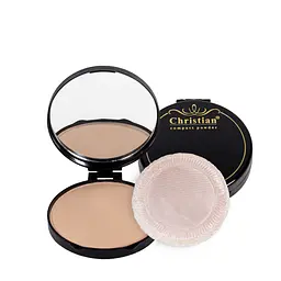 Пудра для обличчя Christian Compact Powder Black DM-406 №03 Темно-бежевий