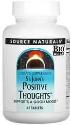 Підтримка нервової системи Source Naturals St. John's Positive Thoughts 45 таблеток