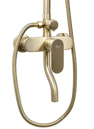 Душова система з виливом Rea Drop brushed gold REA-P7063 - мініатюра 3