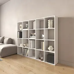 Книжкова полиця стелаж Vays M-3 Венге Темний на 20 комірок ЛДСП 143x29x178 см для дому офісу дитячої або вітальні - мініатюра 2