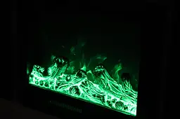 Електричний камін Elizabet Gold Bluetooth звук потріскування дров 1500Вт (10080126) - мініатюра 8