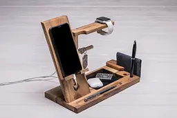 Підставка для смартфона та годинника ecoWalnut 327х150х250 мм - мініатюра 2