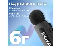 Мікрофонна радіосистема BOYA BY-V10 USB Type-C - мініатюра 6