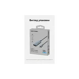 Концентратор Vention USB-C M to USB 3.2 AF + USB-C F PD 100W 10Gbps 0,15m gray (CCAHB) - мініатюра 12