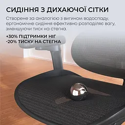 Ігрове крісло Sihoo DORO C300L Mesh Black (DORO-C300L-A3-101) - мініатюра 5