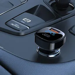 Автозарядка Acefast 2xUSB 66W (USB-C + USB-A) B4 with digital display (6974316280392) - мініатюра 2