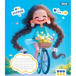 Набір зошитів 1 Вересня Free and Happy А5 в косу лінію 12 аркушів 25 шт.(768234) - мініатюра 6