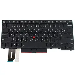 Клавіатура для ноутбука LENOVO (ThinkPad: E480, L380) rus, black - мініатюра 2
