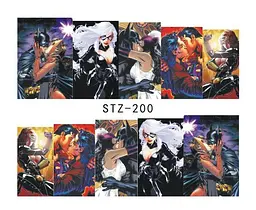 Наклейки для нігтів STZ-200