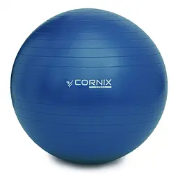 М'яч для фітнесу (фітбол) Cornix 85 см Anti-Burst XR-0249 Blue - мініатюра 2