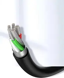 Кабель Ugreen US287 USB 2.0 to USB Type-C Cable Nickel Plating 3A 3 м Black (60826) - мініатюра 8