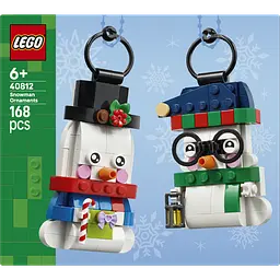 Конструктор LEGO Iconic Прикраси зі сніговиком 168 ел. (40812)