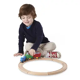Дерев'яний ігровий набір Melissa&Doug Потяг з тваринами (MD10644) - мініатюра 4