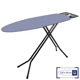 Дошка для прасування Casa Si Superstandard Basic 120x38 см сталь Чорний/Сріблястий