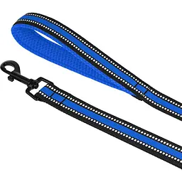 Повідець для собак BronzeDog Mesh, розмір S, 200х1,6 см, синій - мініатюра 4