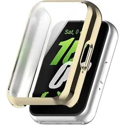 Чохол-накладка DK для Samsung Galaxy Fit3 (R390) Silicone Face Case (pale gold)