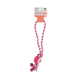 Іграшка для собак Misoko&Co Тенісний м'яч з ручкою. pink. 35 cm - мініатюра 2