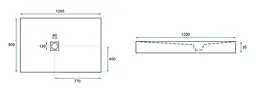 Душовий піддон Rea grey Rock 80x120 REA-K4583, Сірий - мініатюра 7