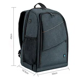 Рюкзак для фотоапарата Puluz PU5011 15.6" 43x30x19.5 см Синій (IBF086Z) - мініатюра 5