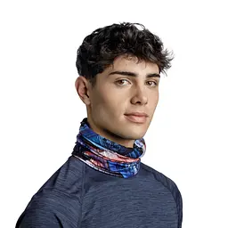 Шарф-труба Buff Coolnet UV Stal Blue Чорний-Синій - мініатюра 2