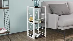 Етажерка 3/34 Ferrum-decor Серії Коннект 73x34x28 білий ДСП Венге 16мм (FRD-105523) - мініатюра 2
