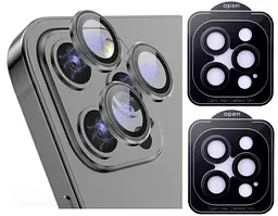Захисне скло на камеру DK для Apple iPhone 12 Pro Max Lens Metal Ring Eagle Eye 015728 black 2 шт. - мініатюра 2