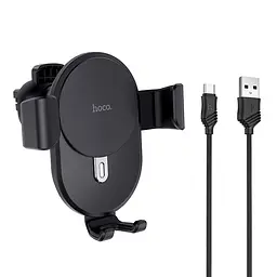 Бездротове зарядне авто тримач Hoco CW25 Delight in-car wireless charging 10W 2.4A - мініатюра 2