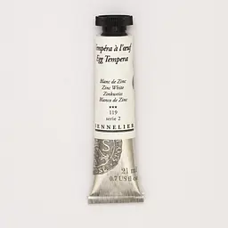 Фарба темперна Sennelier 21 мл, професійна, S2, Цинковий білий (Zinc White)