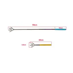Блискавка для спини телескопічна Back Comb Синя (COMB-B) - мініатюра 2