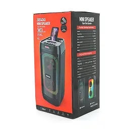 Акустична система Voltronic з підсвічуванням ZQS4246, 2х15W, вбудований акум 3600mAh, живлення від USB кабелю, Black, Box - мініатюра 2