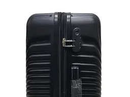 Валіза маленька S ABS-пластик Worldline Airtex 652 60×39×25см 58л Чорний - мініатюра 5