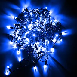 Гірлянда вулична Starlight бахрома синє світло Flash 75 LED 2x0.7 м (57263) - мініатюра 2
