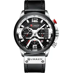 Годинник наручний Curren 8329 Silver Black Silver (18690)