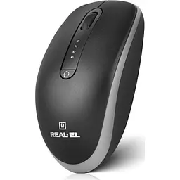 Комп'ютерна мишка Real-El RM-455W Wireless/Bluetooth Black/Gray (EL123200047) - мініатюра 2