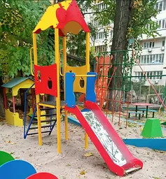 Дитяча гірка для вулиці "Яблуко" - мініатюра 2