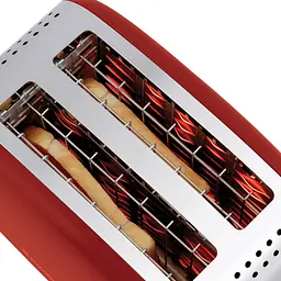 Тостер Colours Plus 1600Вт, підігрів, розморожування, метал., червоний Russell Hobbs kuh0014865 - мініатюра 9