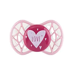 Пустушка Nuvita 7065 Air55 Cool симетрична 0m+ LOVE рожево-персикова NV7065PR - мініатюра 2