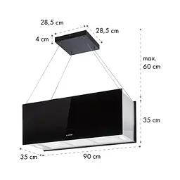 Острівна витяжка Klarstein Chandelier XL (10033108) - мініатюра 7