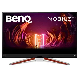 TFT 32" BenQ EX3210U, 4K UHD, IPS, 144Hz, 1 мс, HDMI, DP, USB-hub, HAS, колонки, білий - мініатюра 2