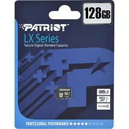 Карта пам'яті Patriot 128GB microSDHC UHS-I Class 10 LX (PSF128GMDC10) - мініатюра 3
