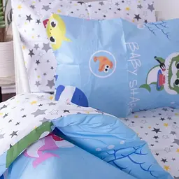 Наволочка MirSon Kids Time 17-0522 Sharks are fun Бязь різнокольорова - мініатюра 3